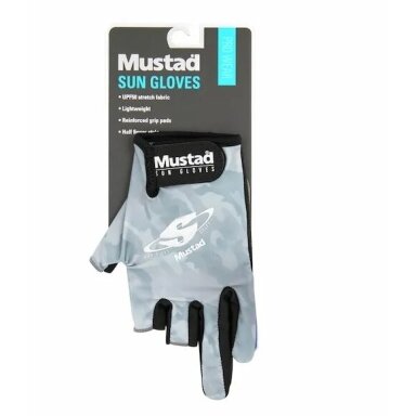 Pirštinės MUSTAD Žvejybai Nuo Saulės Apsauga UPF 50+ Pirštinės MUSTAD Žvejybai Nuo Saulės Apsauga UPF 50+