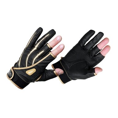 Pirštinės trijų pirštų Blak/gold Pirštinės trijų pirštų Blak/gold