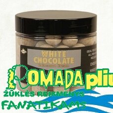Plaukiantis boiliai DYNAMITE BAITS White Chocolate Foodbait Pop Ups 15mm