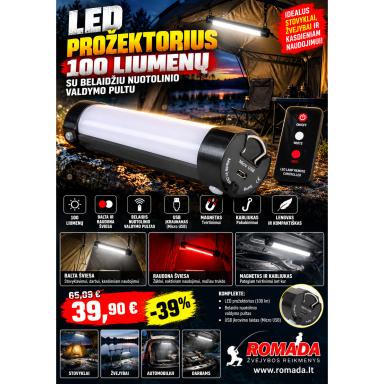 Prožektorius LED 100lium Su belaidžiu nuotolinio valdymo pultu USB kraunamas ( raudona, balta šviesa ) Prožektorius LED 100lium Su belaidžiu nuotolinio valdymo pultu USB kraunamas ( raudona, balta šviesa )
