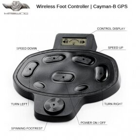 Pedalai Valdymo Kojinis Wi-fi Haswing Cayman 1.6 Versija Su Inkaravimo Funkcija Belaidis nuotolinio valdymo pultas Haswing Foot Control WIRELESS Pedal | Cayman-B GPS