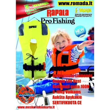 VAIKAMS KŪDIKIAMS RAPALA Gelbėjimosi liemenė Life Vest Baby 5-10kg 100N Pilnai Vaikų Apsaugai VAIKAMS KŪDIKIAMS RAPALA Gelbėjimosi liemenė Life Vest Baby 5-10kg 100N Pilnai Vaikų Apsaugai