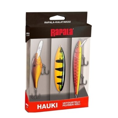 RAPALA masalų komplektas 3vnt Lydeka cloudy RAPALA masalų komplektas 3vnt Lydeka cloudy