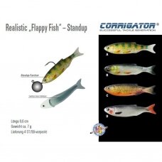 Riperiai 4vnt Realistic Flappy Fish 3D UV GERMANY IŠPARDAVIMAS -50%