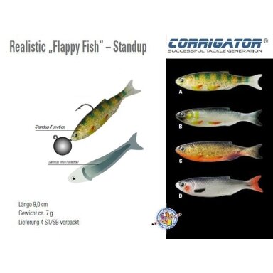 Riperiai 4vnt Realistic Flappy Fish 3D UV GERMANY IŠPARDAVIMAS -50% Riperiai 4vnt Realistic Flappy Fish 3D UV GERMANY IŠPARDAVIMAS -50%