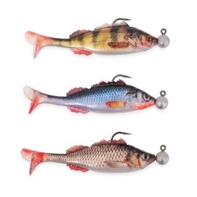 Riperių su Galvakabliais Komplektas Real Shad Kit UV Riperių su Galvakabliais Komplektas Real Shad Kit UV