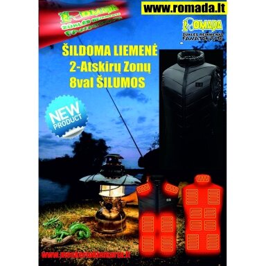 Šildoma liemenė lengva USB elektrinė unisex šildoma striukė skirta Žvejybai Medžioklei Jodinėjimui ir lauko veiklai Power Bank Šildoma liemenė lengva USB elektrinė unisex šildoma striukė skirta Žvejybai Medžioklei Jodinėjimui ir lauko veiklai Power Bank