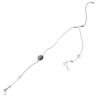Sistema plekšnių jūrinė 2-hook rig 130g Sistema plekšnių jūrinė 2-hook rig 130g