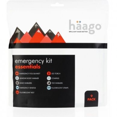 Šildymo Išgyvenimo komplektas rinkinys profesionalūs Emergency Kit 8-10h Žvejams, Medžiotojams, Slidininkams, Dviratininkams, Alpinistams 8