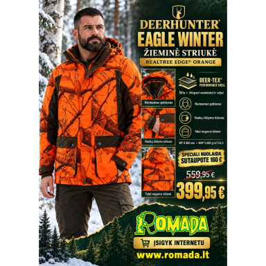 Striukė Deerhunter Eagle Winter Medžioklinė Oranžinė DEER-TEX®100% Dydis iki XXXXXL Striukė Deerhunter Eagle Winter Medžioklinė Oranžinė DEER-TEX®100% Dydis iki XXXXXL