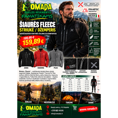 Striukė Šilta Jemperis Šiaurės FLEECE Polartec Thermal Pro Pagaminta Italijoje Montura Striukė Šilta Jemperis Šiaurės FLEECE Polartec Thermal Pro Pagaminta Italijoje Montura
