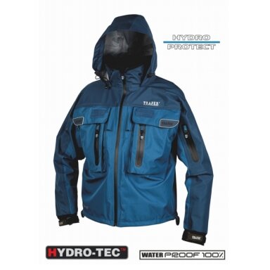 Striukė Spiningautojo Waterproof 100% Blue striukė pagaminta iš labai tvirto vandeniui atsparaus trijų sluoksnių HYDRO-TEC audinio Striukė Spiningautojo Waterproof 100% Blue striukė pagaminta iš labai tvirto vandeniui atsparaus trijų sluoksnių HYDRO-TEC audinio