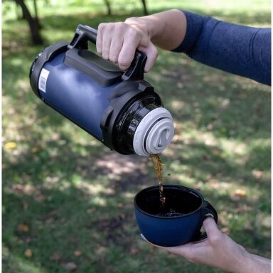 Termosas Nerūdijančio Plieno Nisus su rankena 1.4L + puodelis Termosas maistui Termosas Nerūdijančio Plieno Nisus su rankena 1.4L + puodelis Termosas maistui