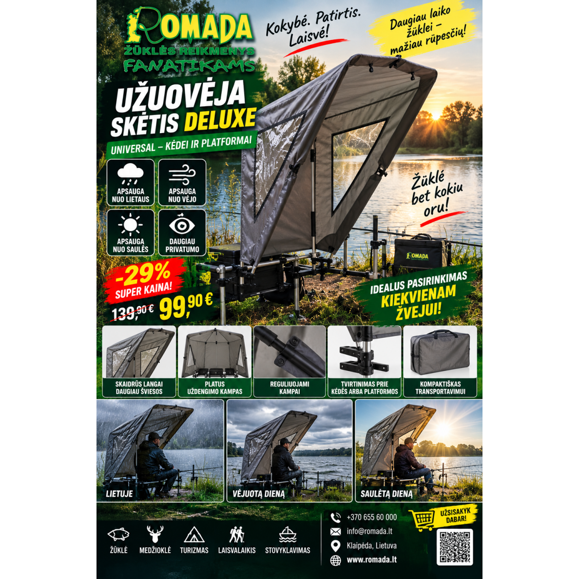 Užuovėja skėtis Deluxe universal Kėdei Platformai Skėtis nuo lietaus užuovėja nuo Vėjo Apsauga nuo saulės kėdei Užuovėja skėtis Deluxe universal Kėdei Platformai Skėtis nuo lietaus užuovėja nuo Vėjo Apsauga nuo saulės kėdei