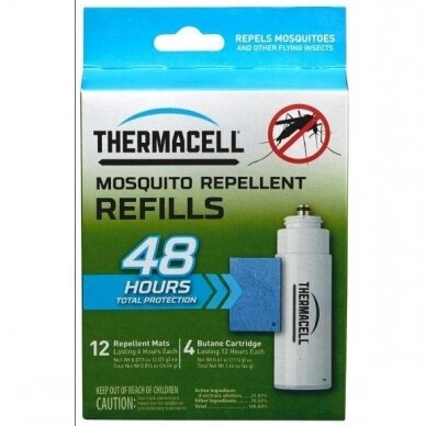 Užpildymas įrengiiui nuo uodų ThermaCell 48val  Naujas Modelis 2023metų THERMACELL papildymas