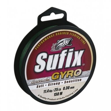 Valas Gyro Braid Deep Green 150m 0.14mm Finland Valas Gyro Braid Deep Green 150m 0.14mm Finland
