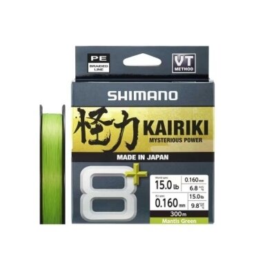 Valas Pintas Shimano Line Kairiki 8+ 300m Mantis Green Valas Pintas Shimano Line Kairiki 8+ 300m Mantis Green