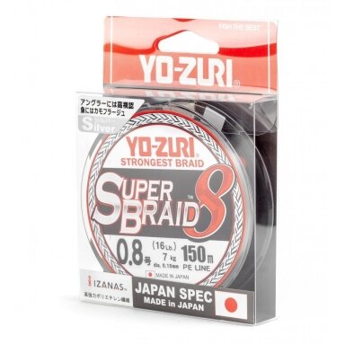 Valas pintas Super Braid 8 150m Duel made in Japan Valas pintas Super Braid 8 150m Duel made in Japan