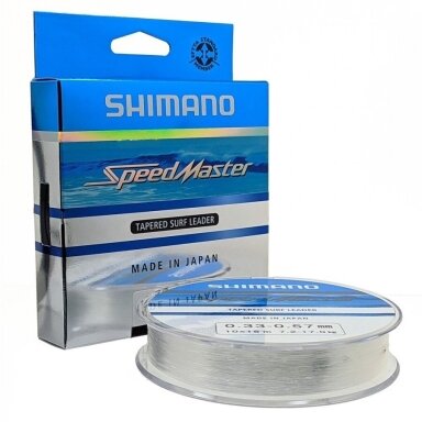 Pavadėlis konusinis 0,26-0,57mm 0.33-0.57mm Valas Shock Leader Surf 10x15m Shimano made in Japan Pavadėlis konusinis 0,26-0,57mm 0.33-0.57mm Valas Shock Leader Surf 10x15m Shimano made in Japan