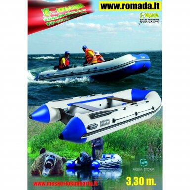 Valtis Pripučiama PVC AQUA-STORM Evolution 3.30m Kietas Dugnas Knyga Variklis iki 10AG Valtis Pripučiama PVC AQUA-STORM Evolution 3.30m Kietas Dugnas Knyga Variklis iki 10AG