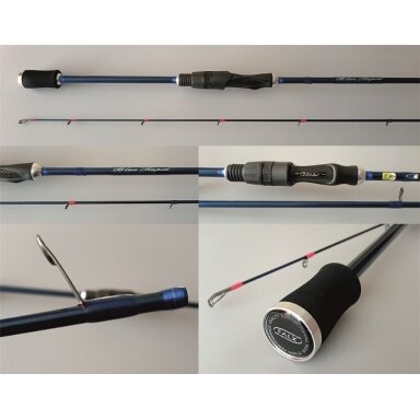 Vienetinis gaminys Ekskliuzyvinis Rankų Darbo Japan Spiningas Falx BLUE RAPID 2.53m, 5-25g Vienetinis gaminys Ekskliuzyvinis Rankų Darbo Japan Spiningas Falx BLUE RAPID 2.53m, 5-25g