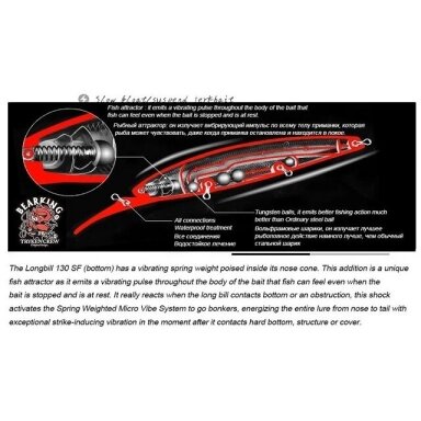 Vobleris BEARKING Long Bill 130SF 28.6g Vobleris BEARKING Long Bill 130SF 28.6g