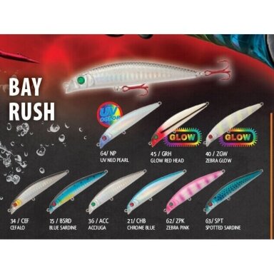 Vobleris Rapture Bay Rush 90F UV IŠPARDAVIMAS Vobleris Rapture Bay Rush 90F UV IŠPARDAVIMAS