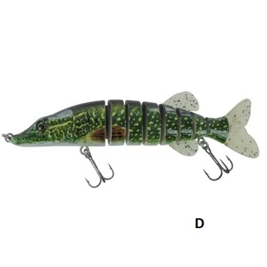 Vobleris Vobleris Lydeka 3D 8-dalys 72g 20cm Germany Vobleris Vobleris Lydeka 3D 8-dalys 72g 20cm Germany