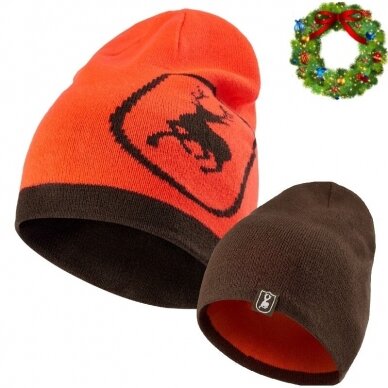 Žieminė Kepurė Deerhunter medžioklinė išverčiama (reversinė) dvipusė signalinė kepurė „Cumberland“