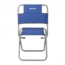 Žvejybinė kėdė 120kg/130kg Mėlyna su atlošu Camping Chair